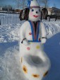 "Снеговик-клоун" - в рамках конкурса "Из пушистого снежка я слепил снеговика"