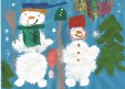 «Два дружка снеговичка идут в гости» - в рамках конкурса "Из пушистого снежка я слепил снеговика"